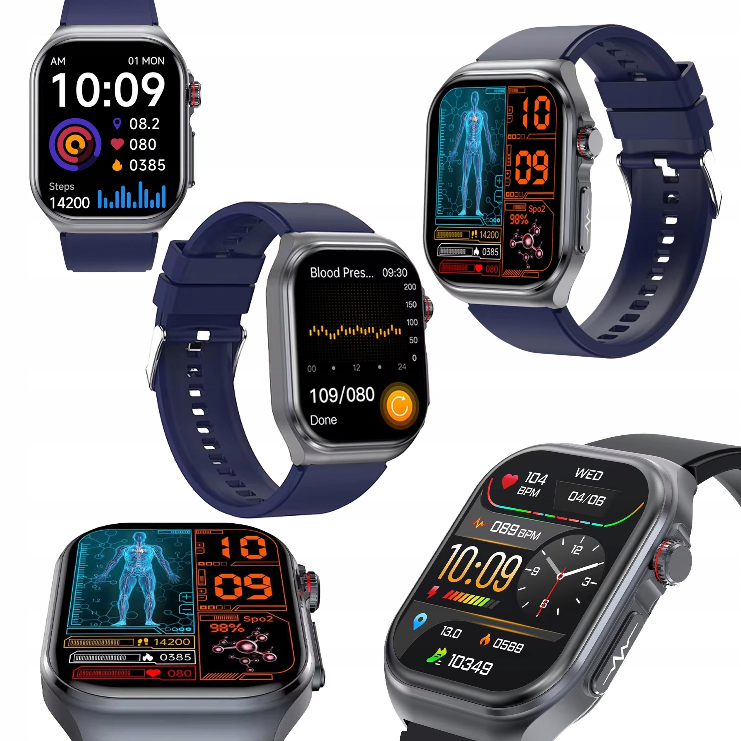 SMARTWATCH BAND SMARTBAND PRO SPORT PULSE AMOLED MENU PL IP68