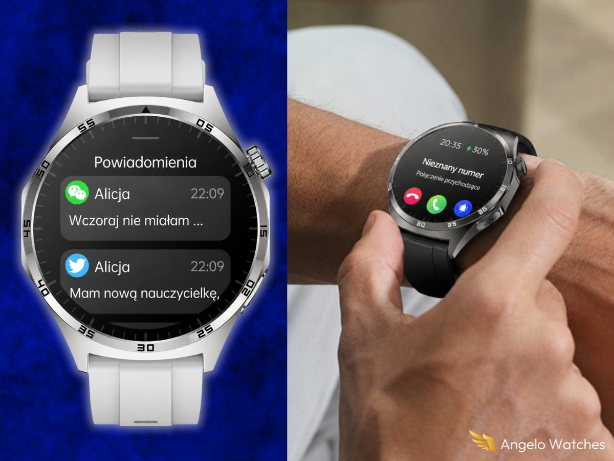 SMARTWATCH CARDIOWATCH FOR SENIOR ECG CONVERSATION HRV PPG CONVERSATION MENU POLISH Manufacturer code AW-300