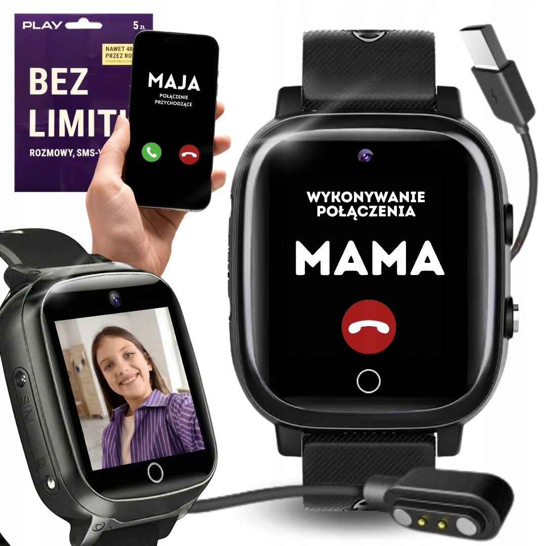 SMARTWATCH CHILDREN'S WATCH CALL TO CARD SIM GAME MENU PL