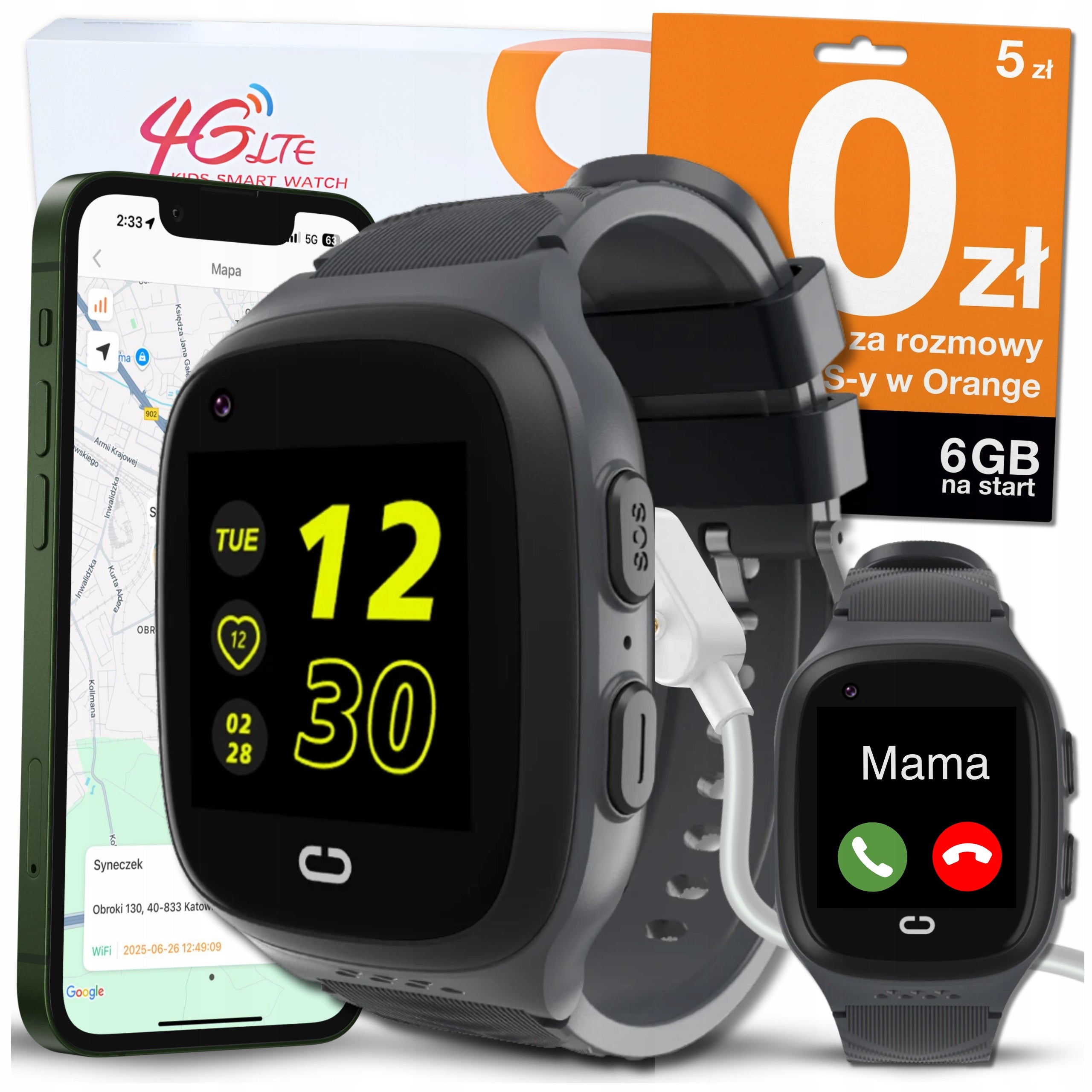 SMARTWATCH CHILDREN'S WATCH GPS VIDEO GAME CHAT CAMERA