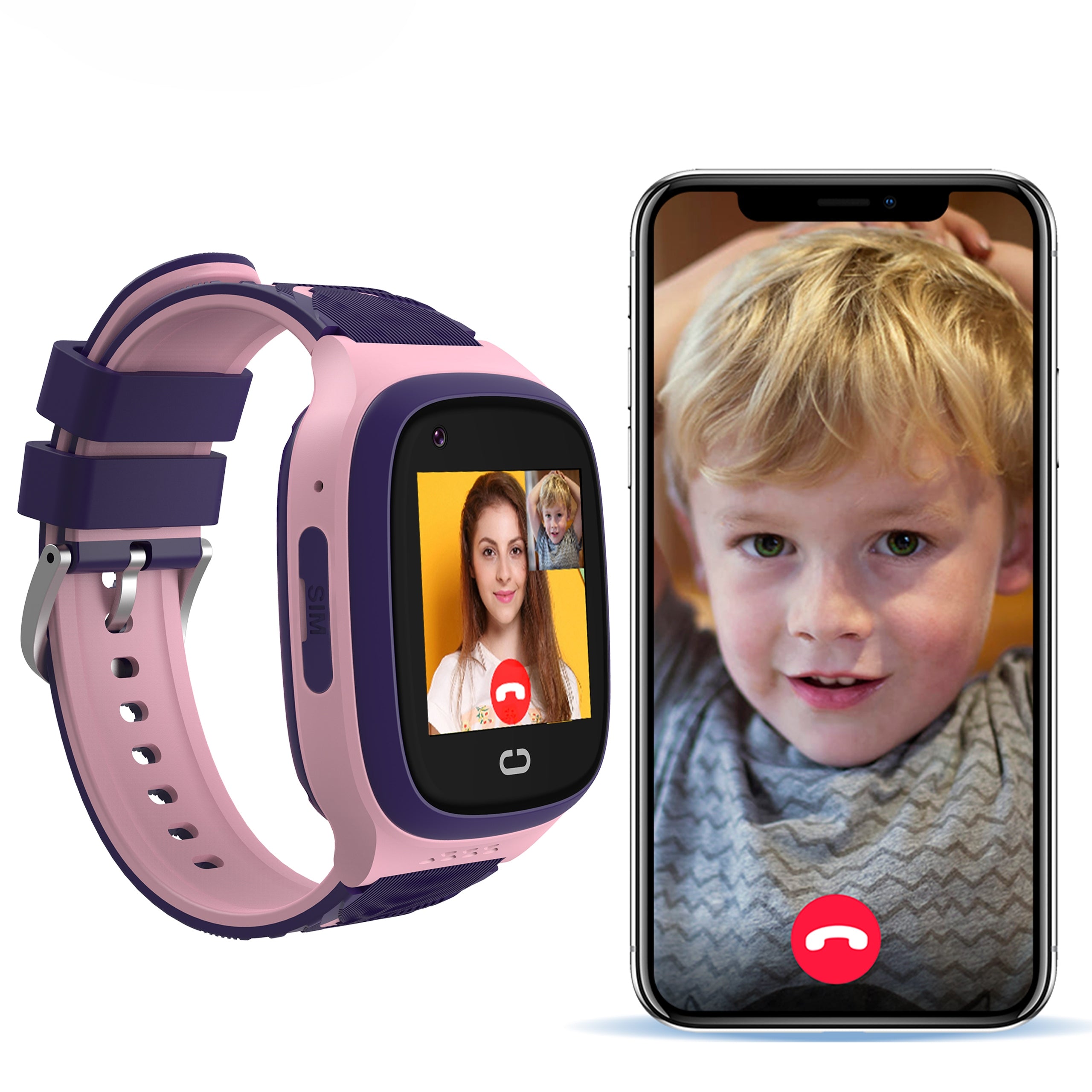SMARTWATCH CHILDREN'S WATCH SIM PHONE VIDEO CALL GPS SMS GAME MUSIC Manufacturer code 89-014#
