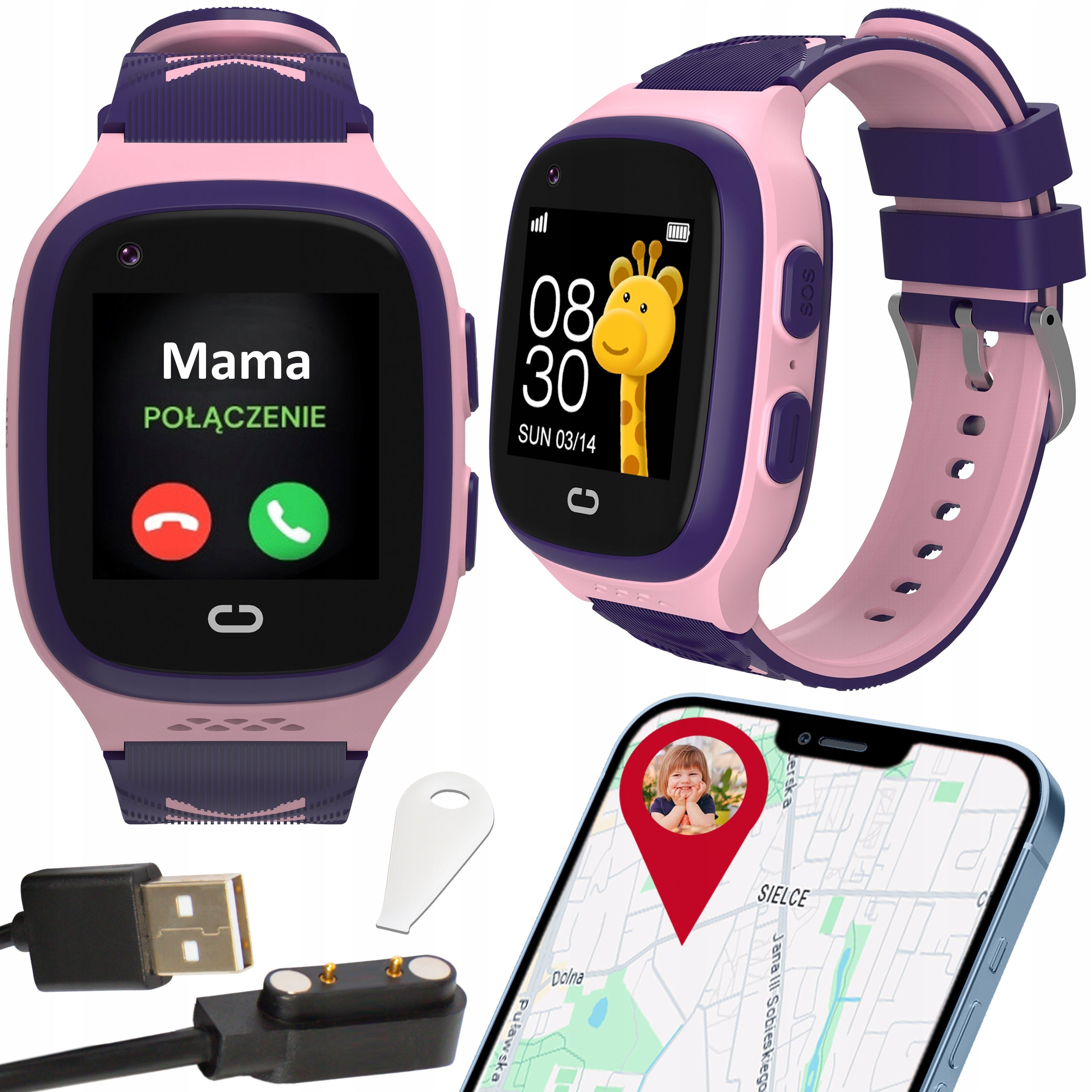 SMARTWATCH CHILDREN'S WATCH SIM PHONE VIDEO CALL GPS SMS GAME MUSIC