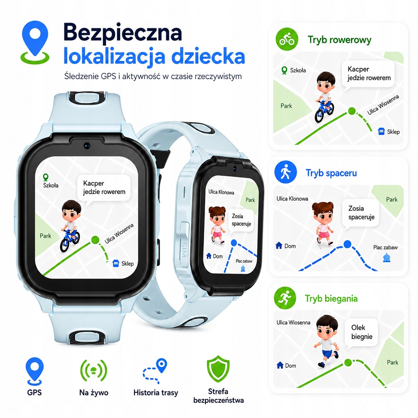 SMARTWATCH CHILDREN'S WATCH SIM VIDEO PHONE TALK GPS SMS ANYSCENES1