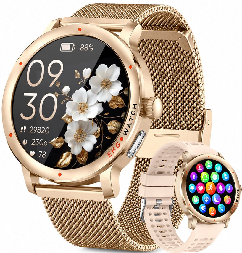 SMARTWATCH EKG HRV WATCH FOR WOMAN TALK BLOOD PRESSURE MONITOR AMOLED PL