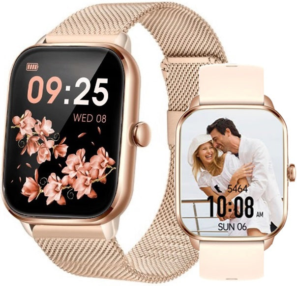 SMARTWATCH ELEGANT WOMEN'S WATCH CONVERSATION MENU PL BRACELET + stripe Brand no brand