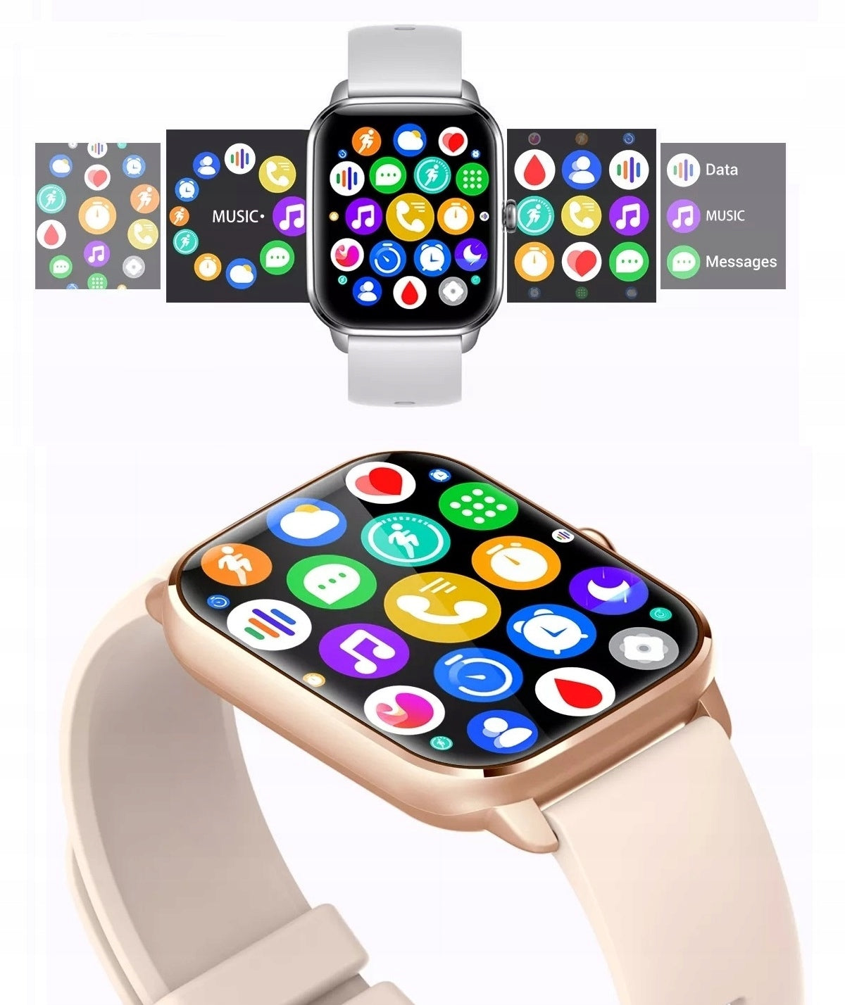 SMARTWATCH ELEGANT WOMEN'S WATCH CONVERSATION MENU PL BRACELET + stripe Packaging status original