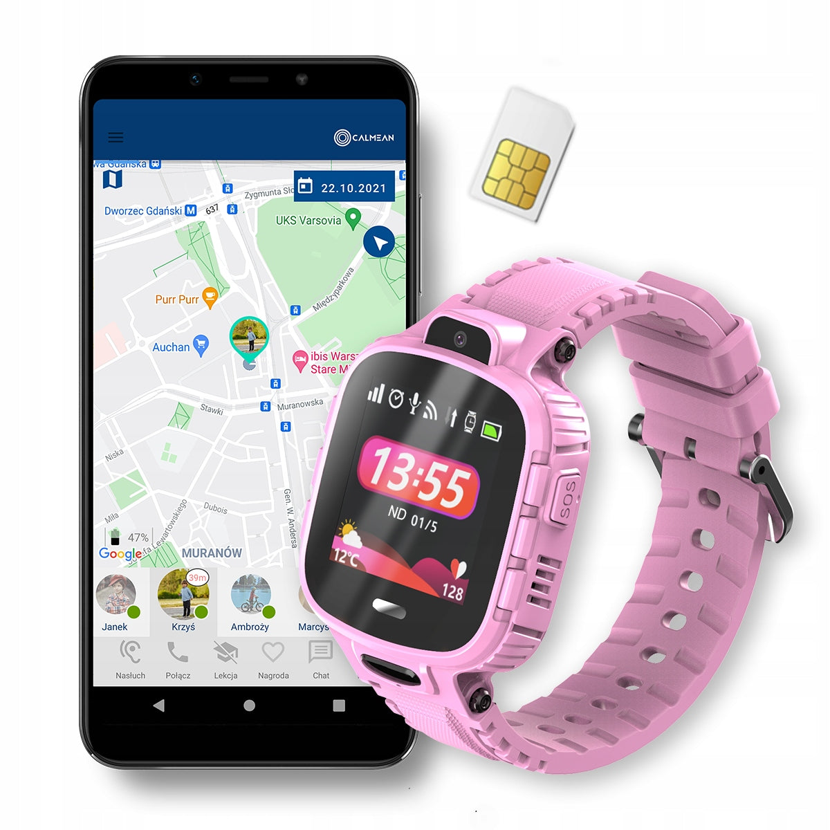 SMARTWATCH FOR CHILDREN CALMEAN ACTIVE GPS IP67 SIM