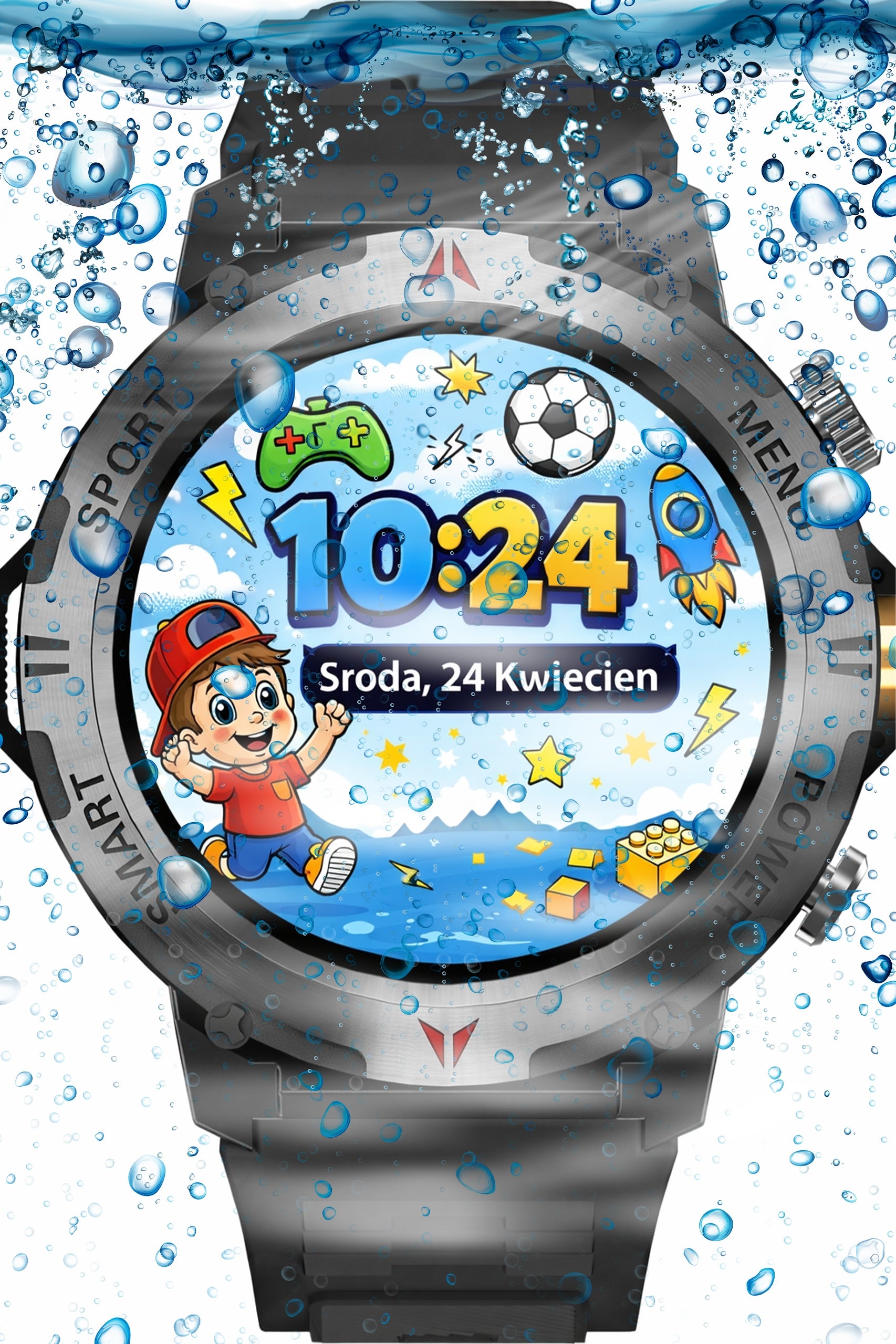 SMARTWATCH FOR CHILDREN CHILD WATCH PHONE SMS BLUETOOTH IP68 BLACK Manufacturer code K21