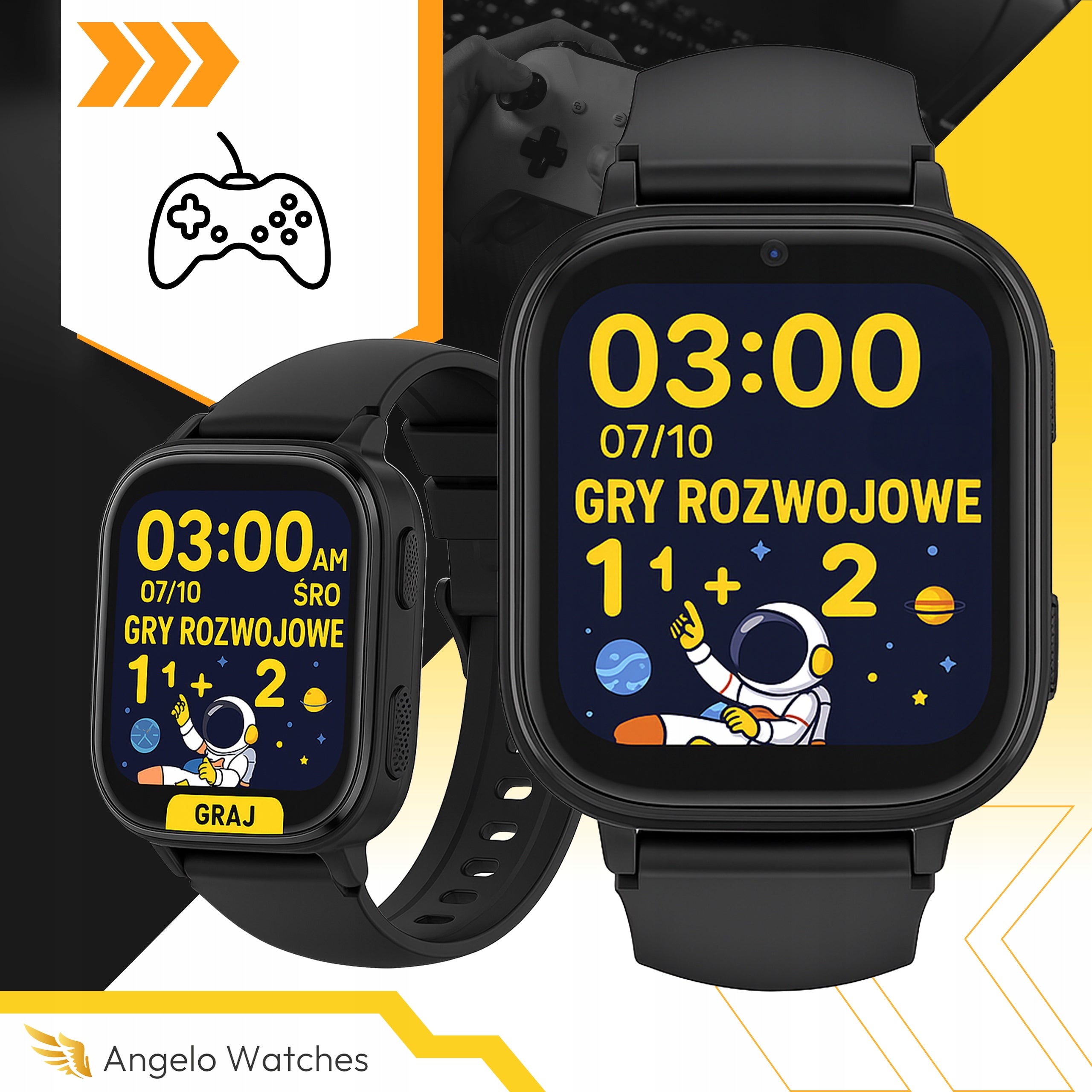 SMARTWATCH FOR CHILDREN'S WATCH SIM PHONE GAME LEARNING FAIRY TALES CAMERA Manufacturer code Niebieski