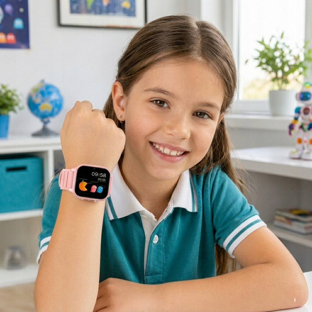 SMARTWATCH FOR CHILDREN WATCH PINK GPS TALK CAMERA 4G LTE PL GIFT Packaging status original