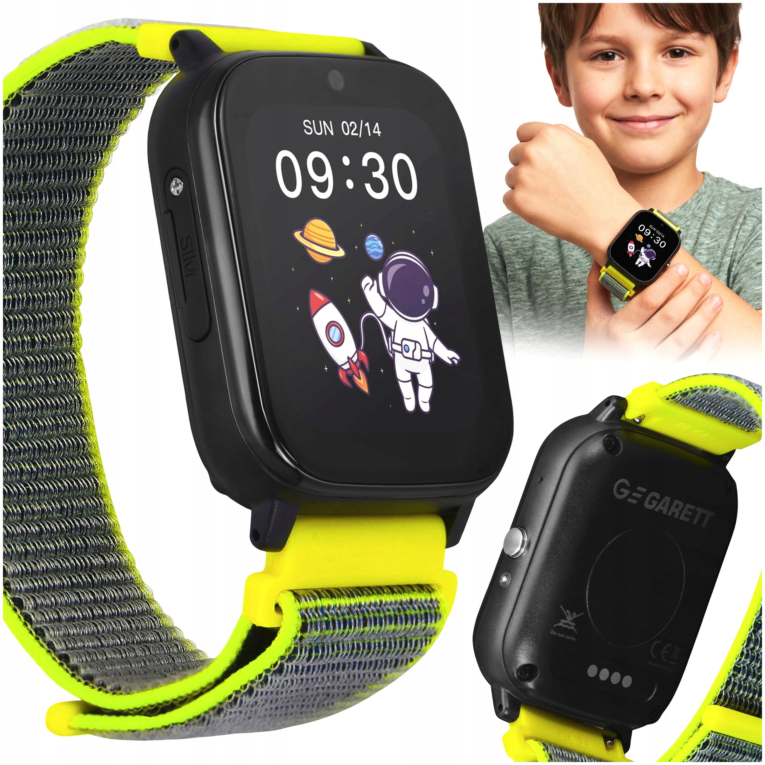 SMARTWATCH FOR KIDS GARETT KIDS 4G LTE GPS SOS WI-FI KIDS GREEN