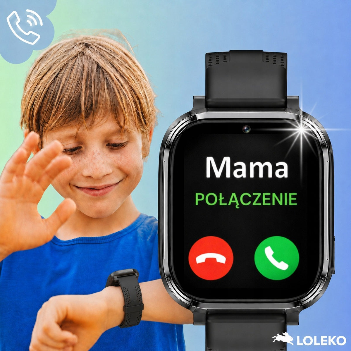 SMARTWATCH FOR KIDS SIM LTE 4G GPS CHILDREN'S WATCH CAMERA STEPS TALK Manufacturer code L60 GPS LTE 4G Smartwatch dziecięcy czarny