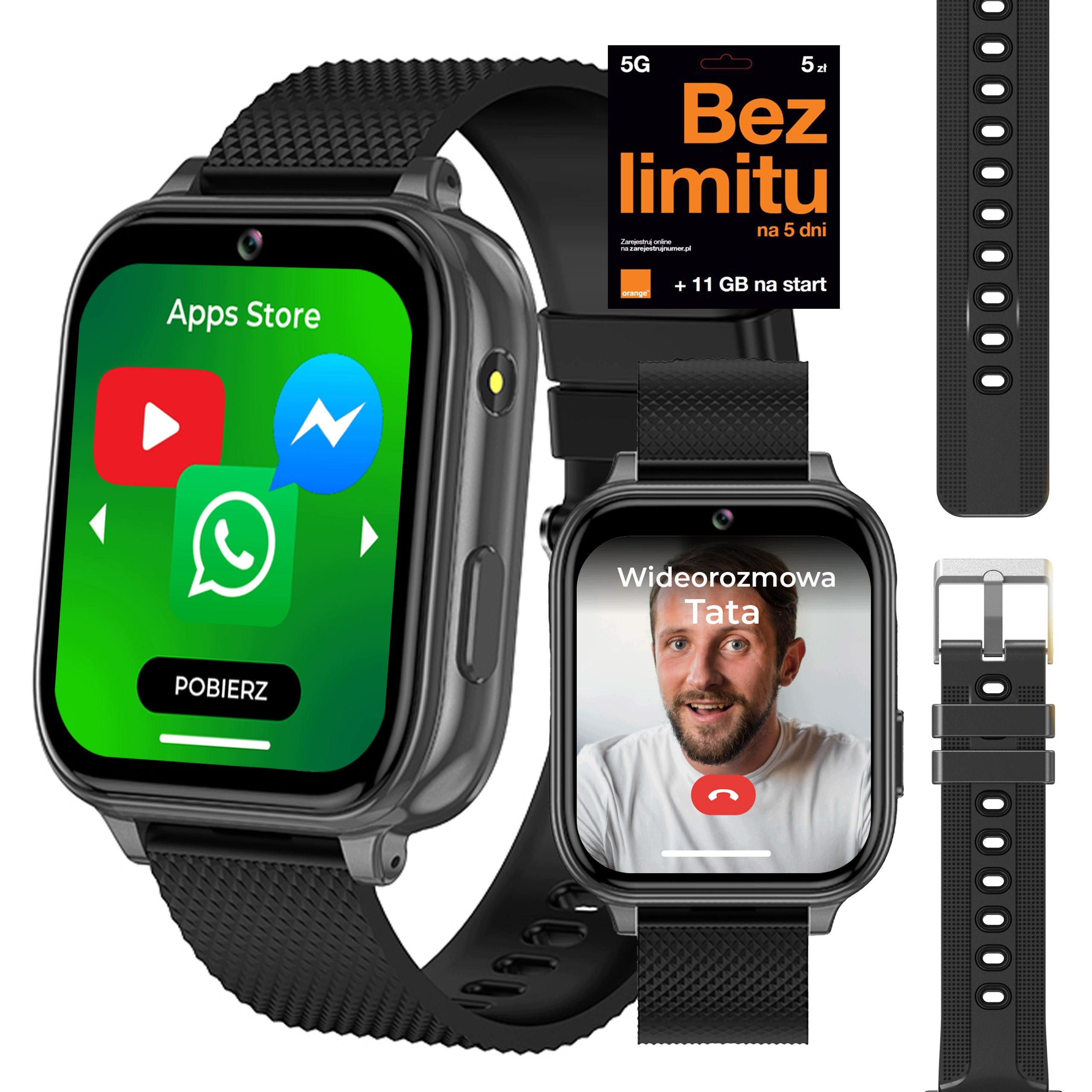 SMARTWATCH FOR KIDS WATCH PHONE GPS SMS CONVERSATION MP3 VIBRATION FROM GAME Manufacturer code ZEGAREK DZIECIĘCY