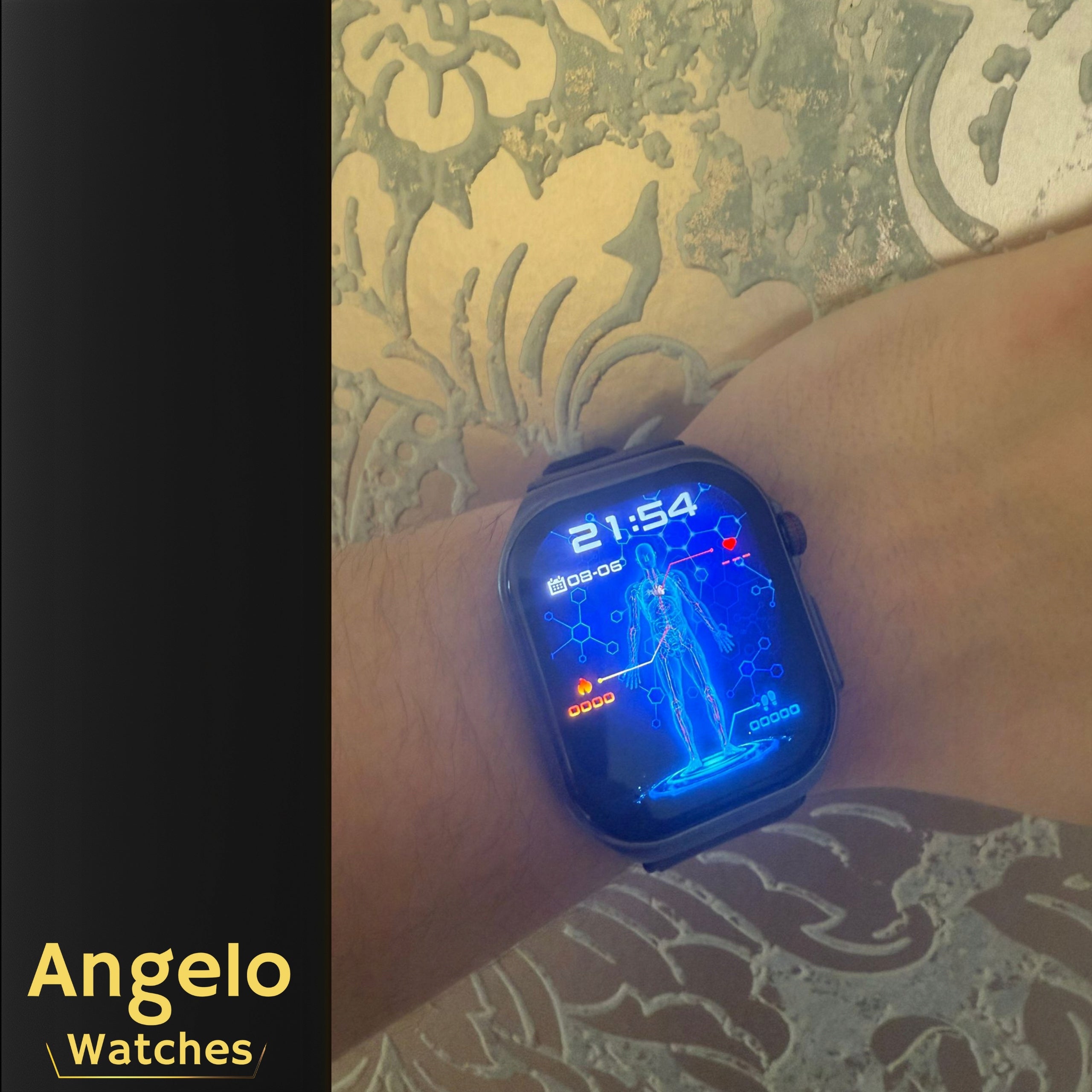 SMARTWATCH FOR SENIOR SUGAR MEASUREMENT WITH ECG PPG BMI HRV CONVERSATION MENU POLISH Packaging status original