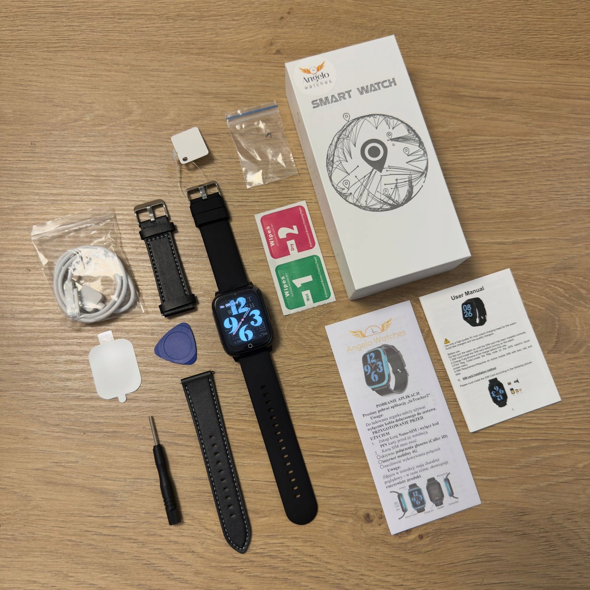 SMARTWATCH FOR SENIOR WATCH 4G FUNCTION SAUCE GPS TALK LOCATOR IPX6 Packaging status original