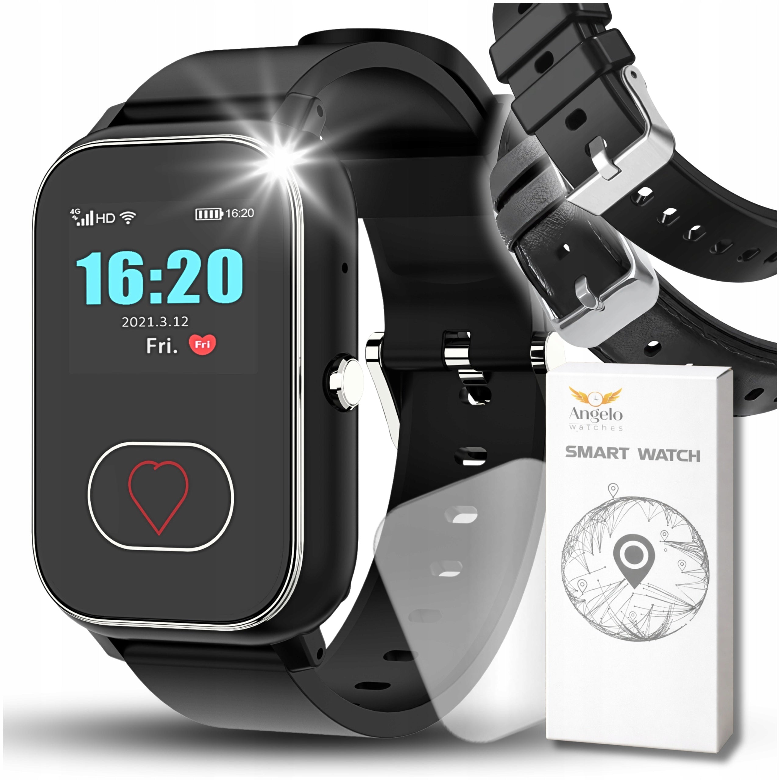SMARTWATCH FOR SENIOR WATCH 4G FUNCTION SAUCE GPS TALK LOCATOR IPX8
