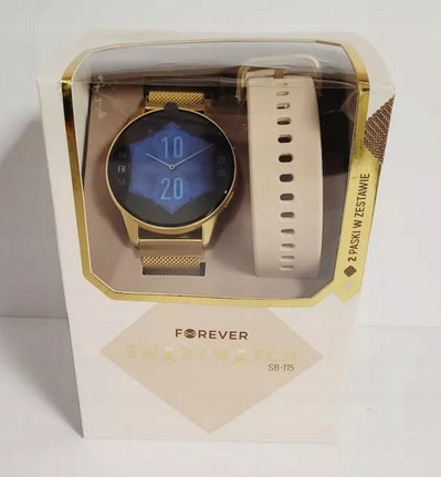 SMARTWATCH FOREVER SB-115 LITE GOLD 2 STRIPES NEW
