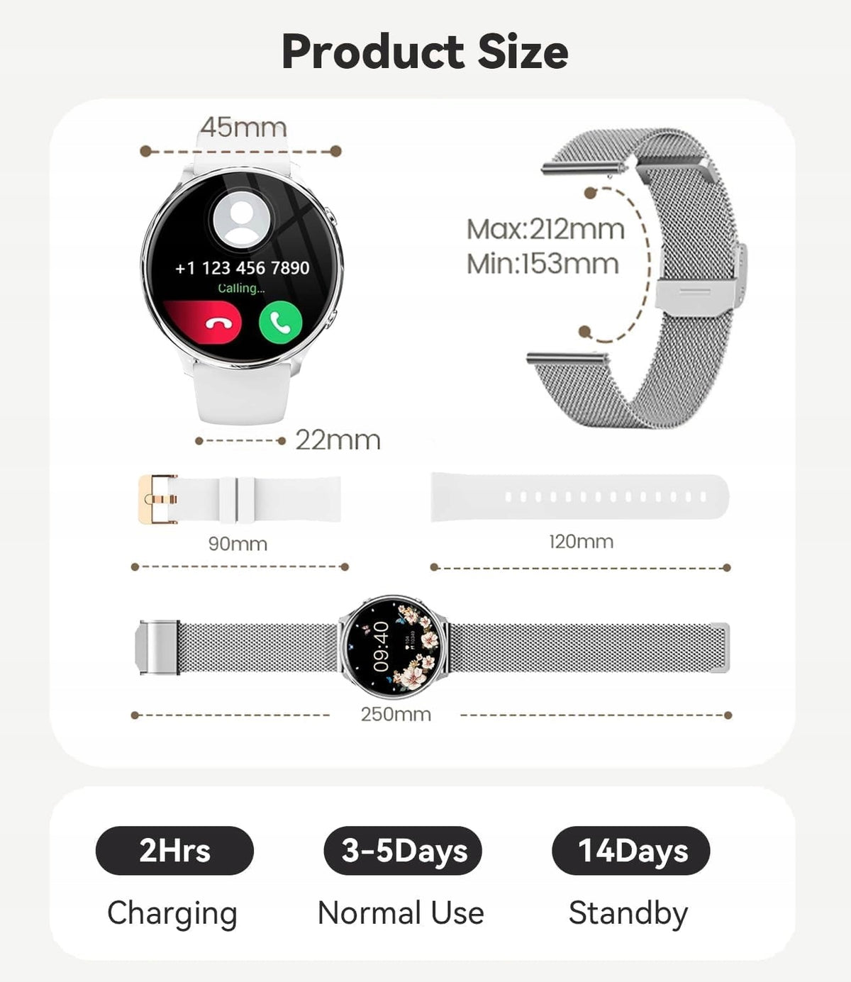 SMARTWATCH Fitonme SILVER Brand no brand