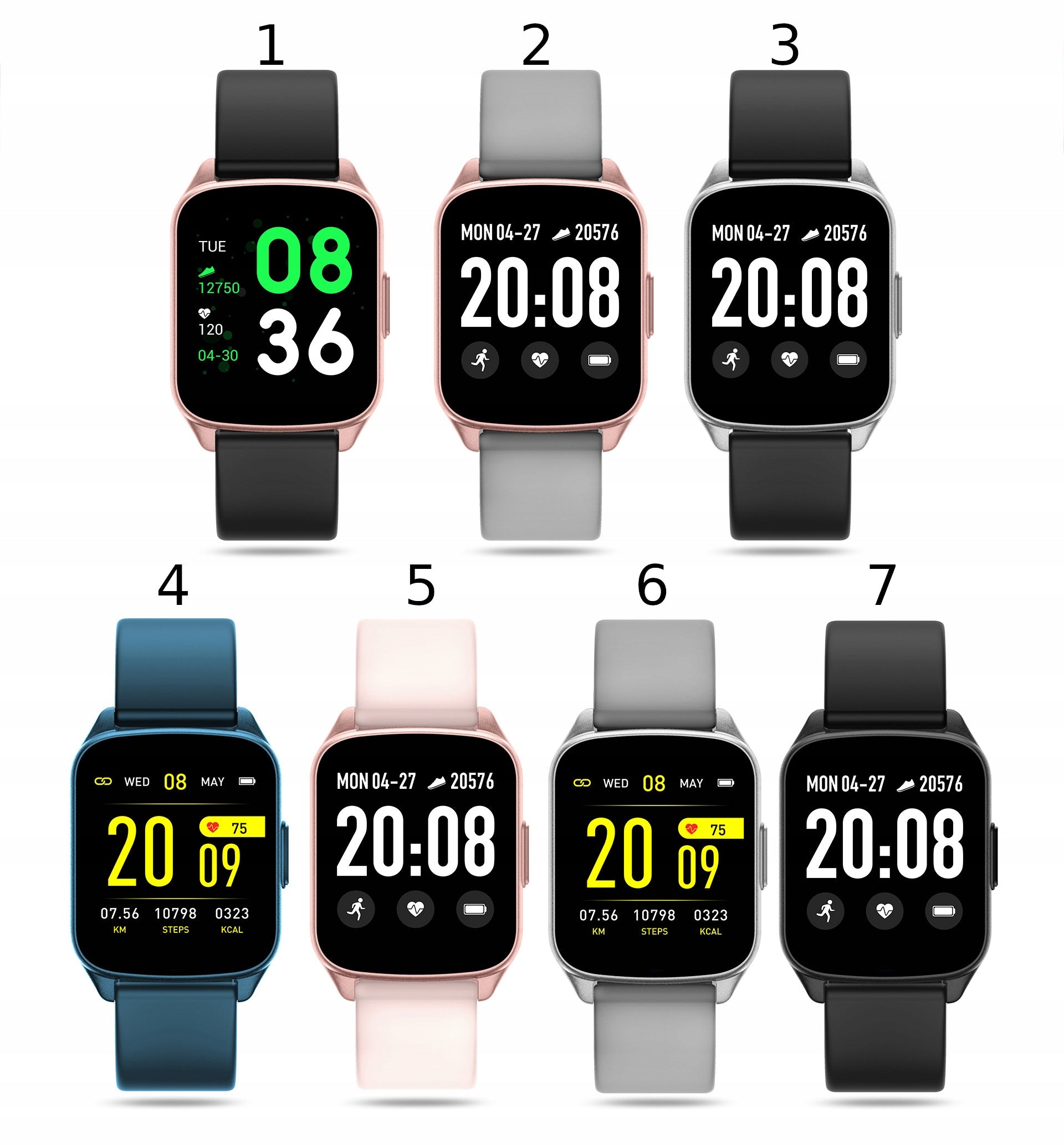 SMARTWATCH G. ROSSI TEL SMS RUNNING BIKE + BOX Color gray