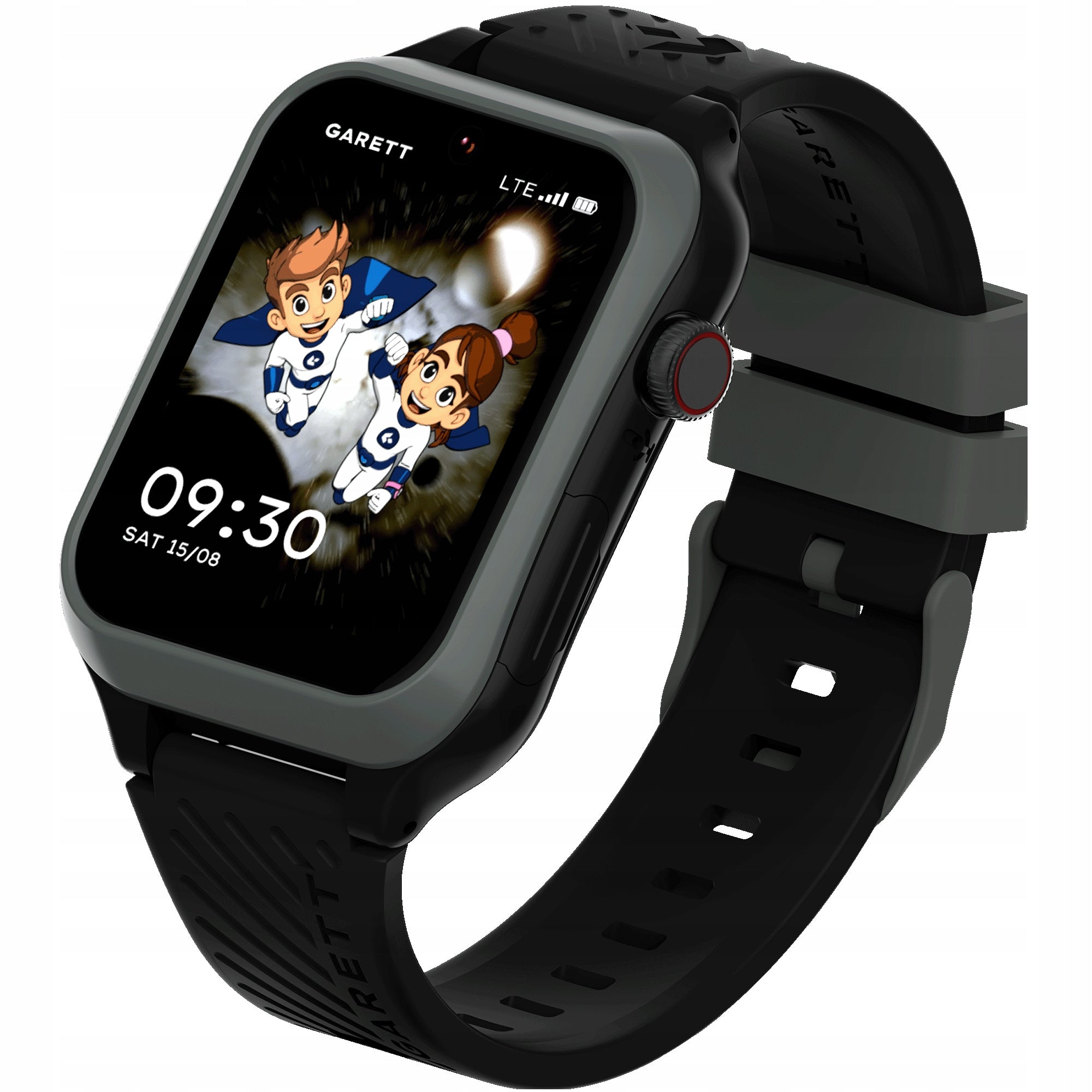 SMARTWATCH GARETT KIDS ESSA 2 AI 4G GPS BLACK AMOLED WATERPROOF IP68 SAUCE