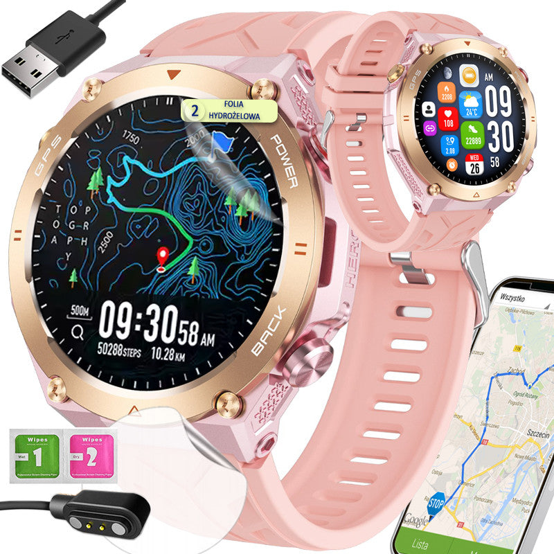 SMARTWATCH GPS WATCH POLISH MENU TALK SPORT SMART WATCH MALE
