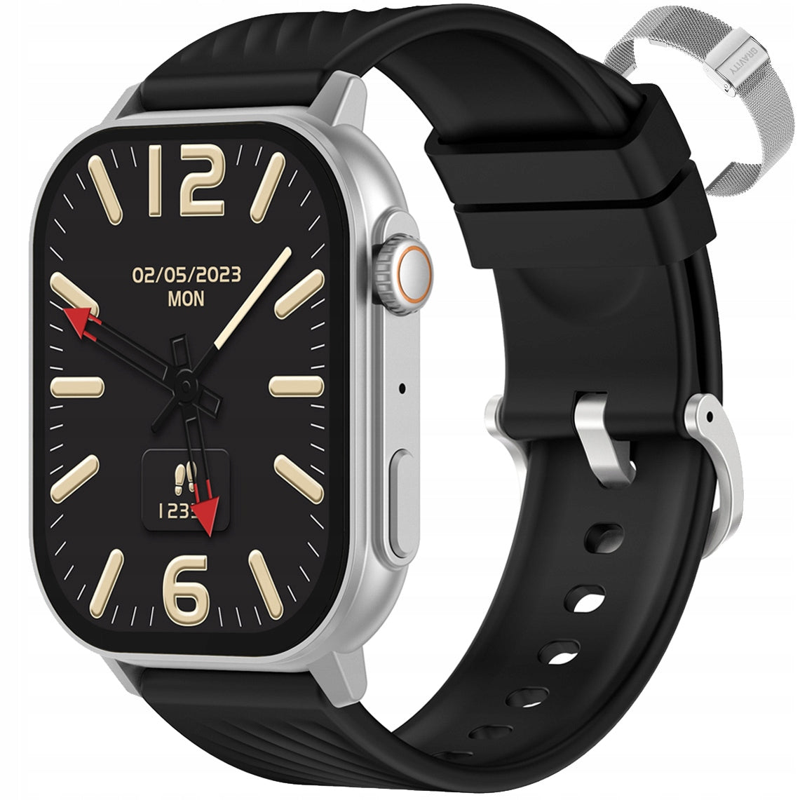 SMARTWATCH GRAVITY GT15-9 TALK NOTIFICATION SPORT MUSIC PULSE Packaging status original
