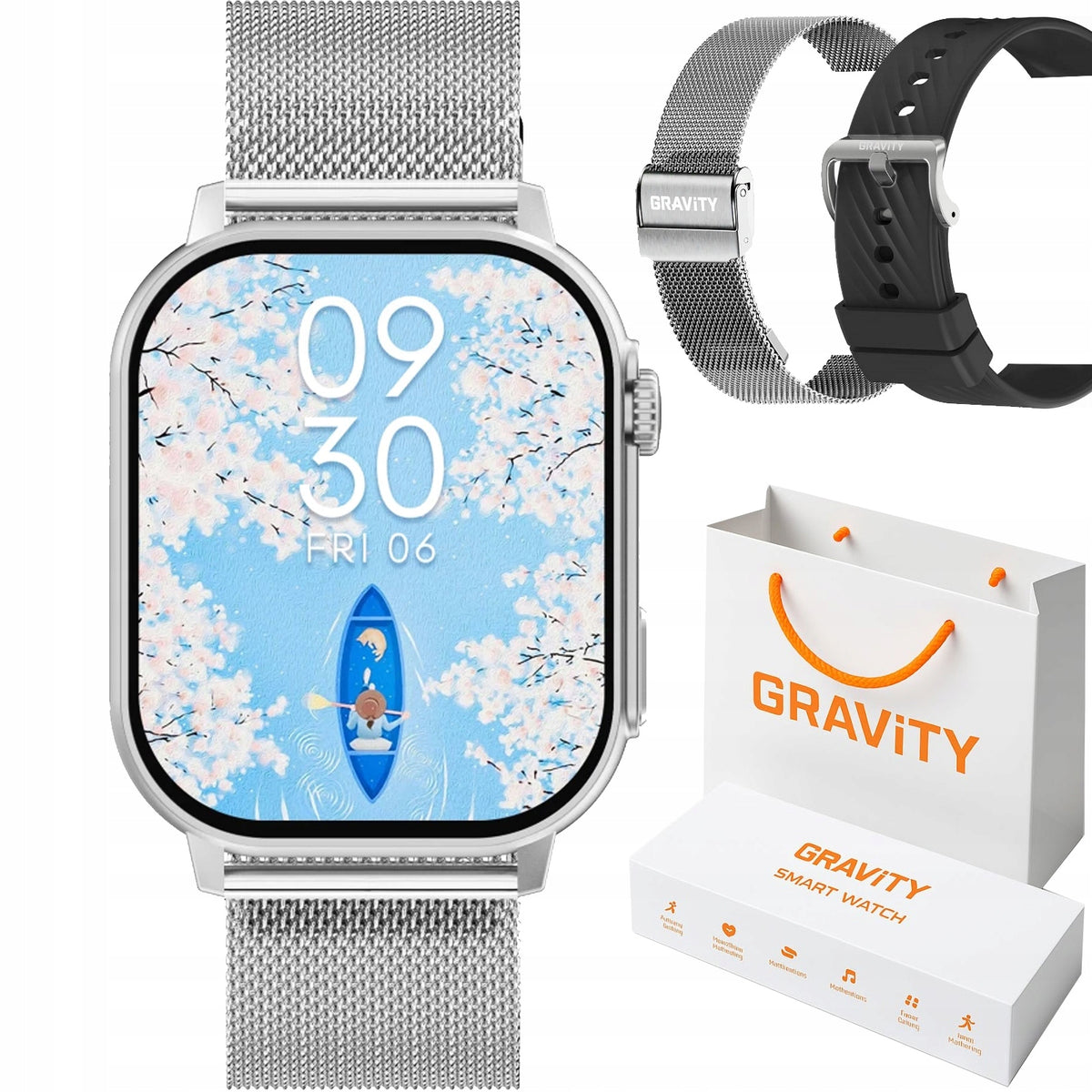SMARTWATCH GRAVITY GT15-9 TALK NOTIFICATION SPORT MUSIC PULSE