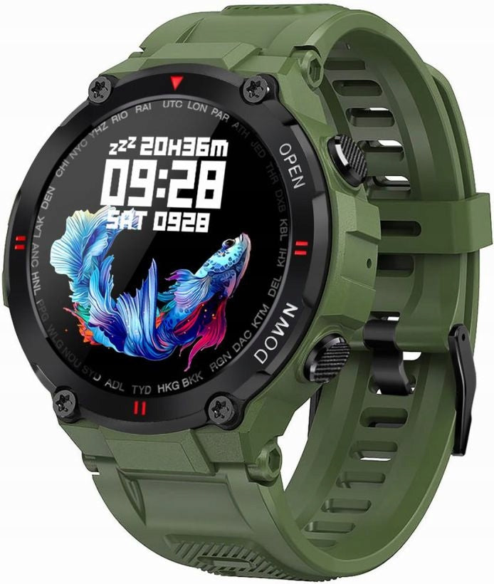 SMARTWATCH GRAVITY GT7-3 GREEN MULTIFUNCTIONAL WITH CONVERSATIONS MENU PL PULSE