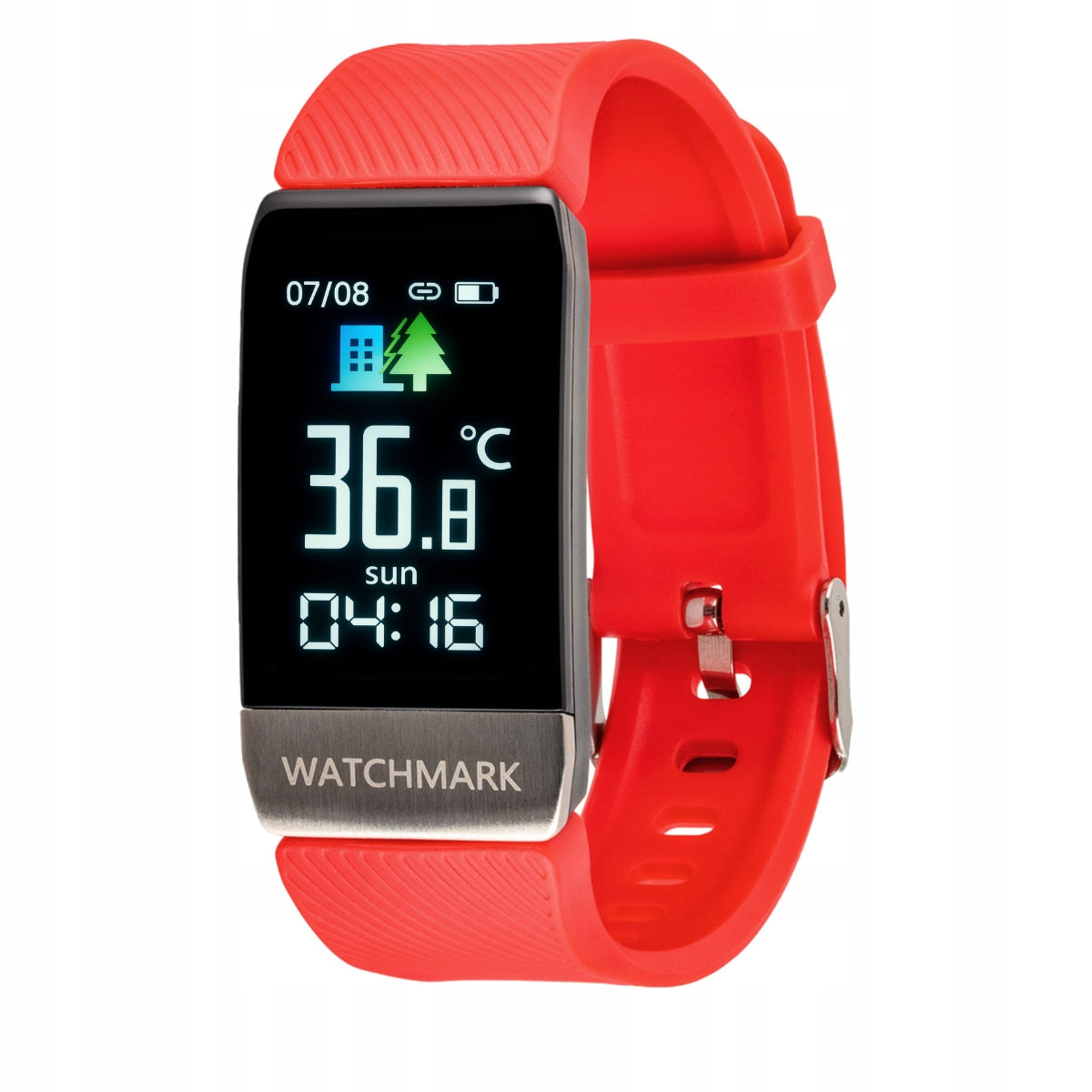 SMARTWATCH MEASURING PRESSURE EKG SATURATION TEMPERATURE PULSE EASY OPERATION Brand Watchmark