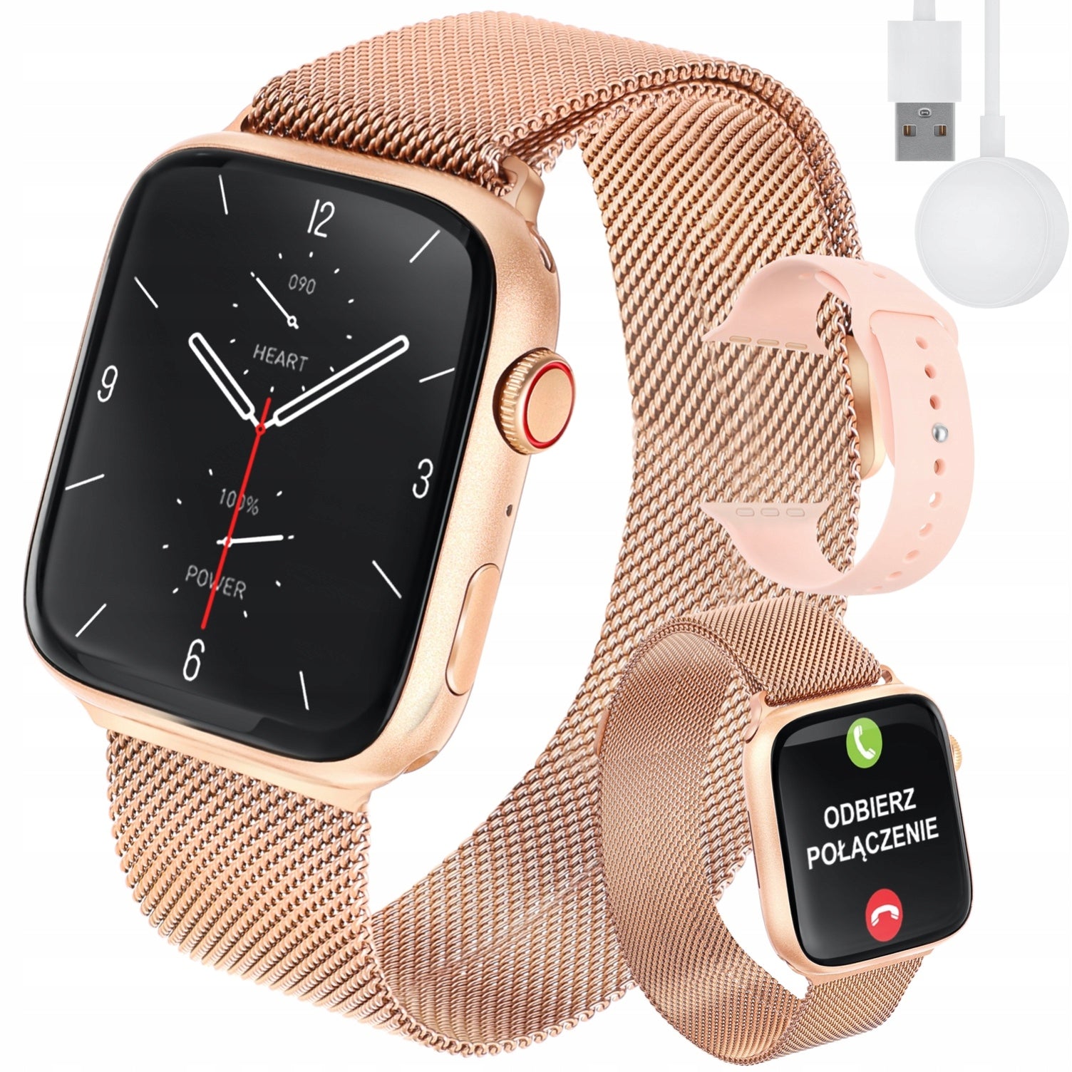 SMARTWATCH MEN'S AND WOMEN'S WATCH TALK SPORT STEPS PULSE POLISH MENU