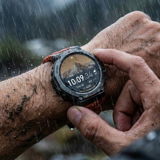 SMARTWATCH MEN'S GPS WATCH WATERPROOF IP69K MENU PL TALK AMOLED SPORT Brand JG Smart