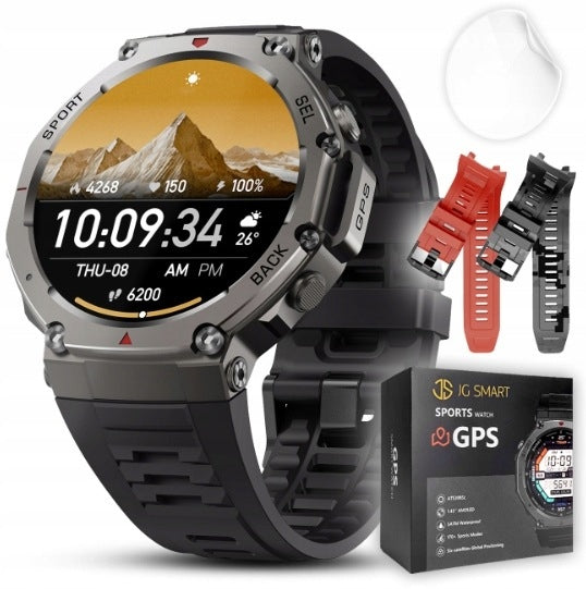 SMARTWATCH MEN'S GPS WATCH WATERPROOF IP69K MENU PL TALK AMOLED SPORT