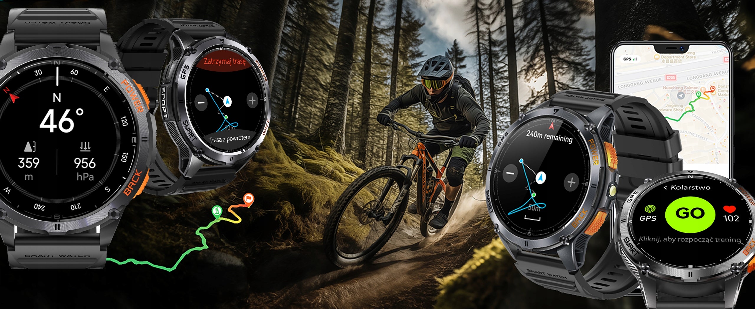 SMARTWATCH MEN'S GPS WATERPROOF TALK MENU PL SPORT SMART WATCH EAN (GTIN) 5905947552214