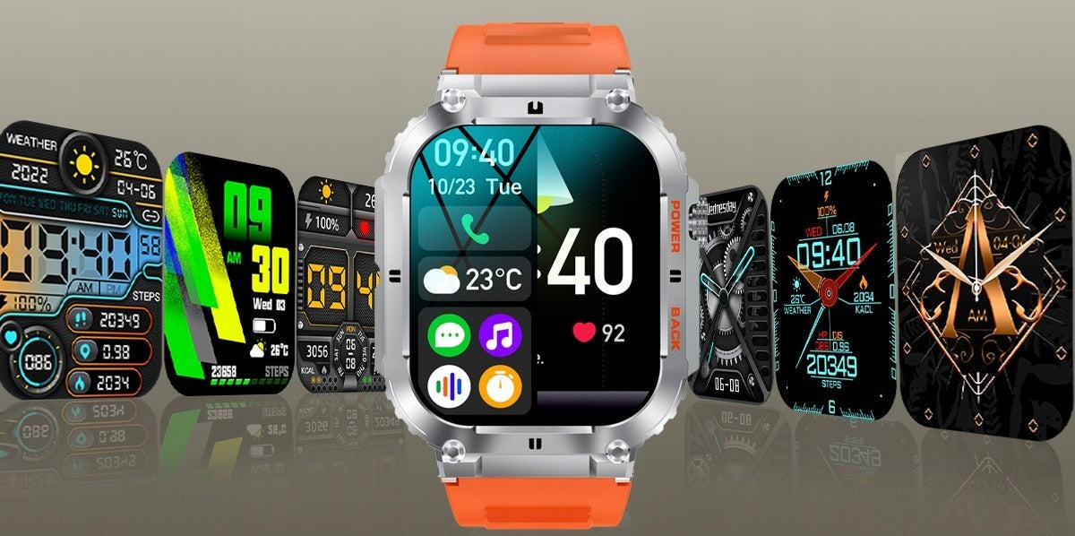 SMARTWATCH MEN'S MILITARY TALK HEART RATE PRESSURE SATURATION SPORT PL Brand no brand