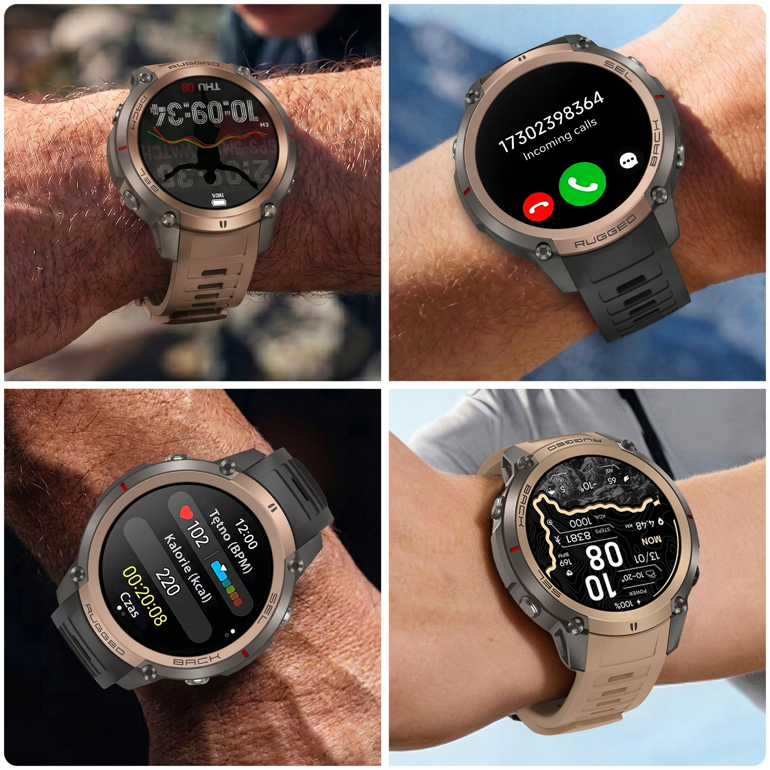 SMARTWATCH MEN'S SMART WATCH GPS AMOLED TALK WATERPROOF MENU PL Manufacturer code SMART WATCH
