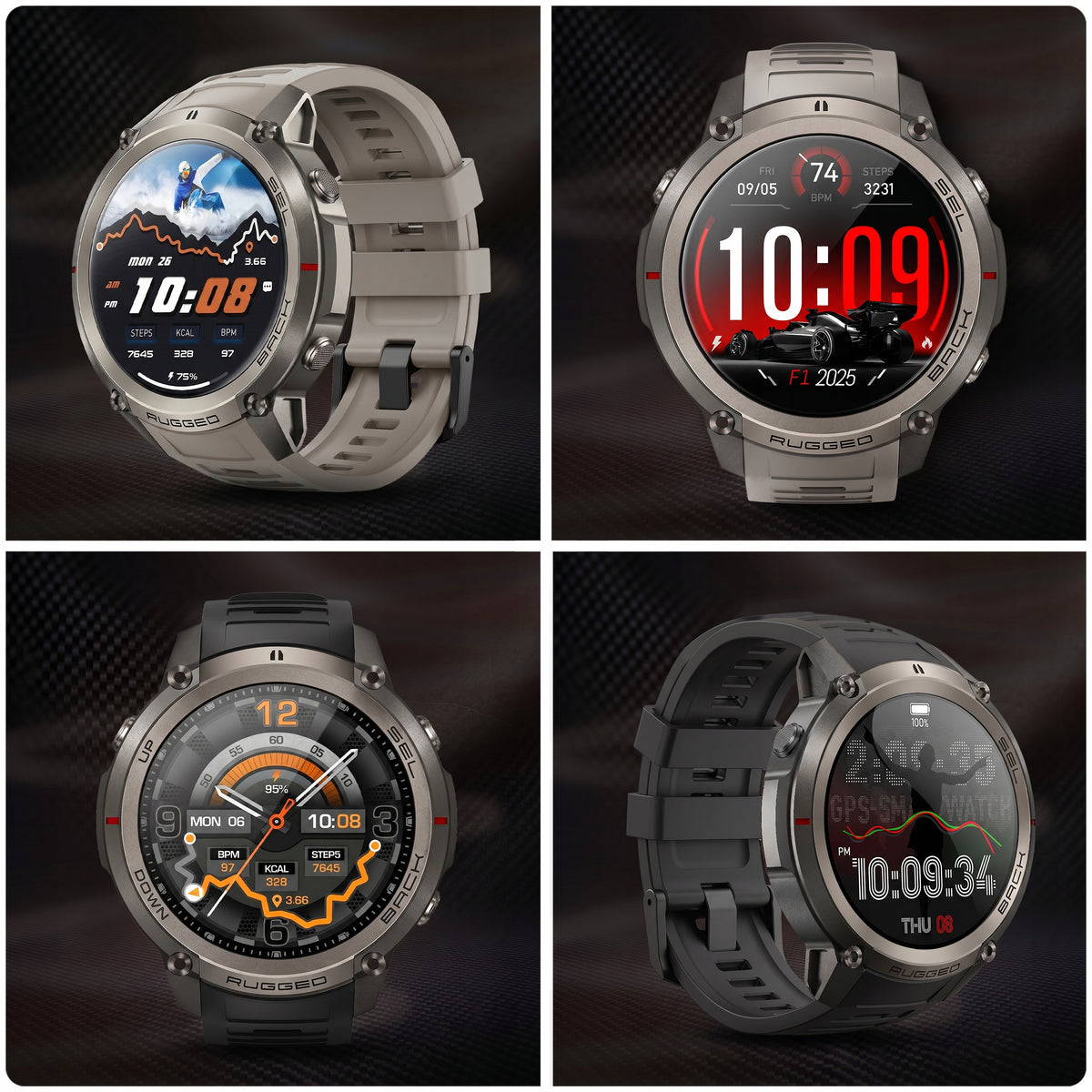 SMARTWATCH MEN'S SMART WATCH GPS AMOLED TALK WATERPROOF MENU PL Packaging status original