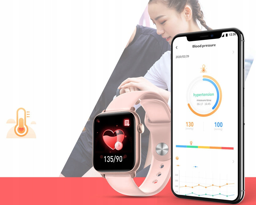 SMARTWATCH MEN'S SPORTS WATCH GPS SMART WATCH WOMEN'S MENU POLISH STEPS Brand DIAWAY
