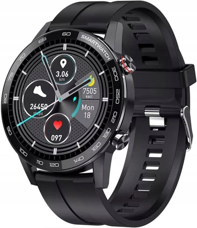 SMARTWATCH MEN'S SPORTS Waterproof Fitness, Bluetooth, 46mm Sleep Monitor