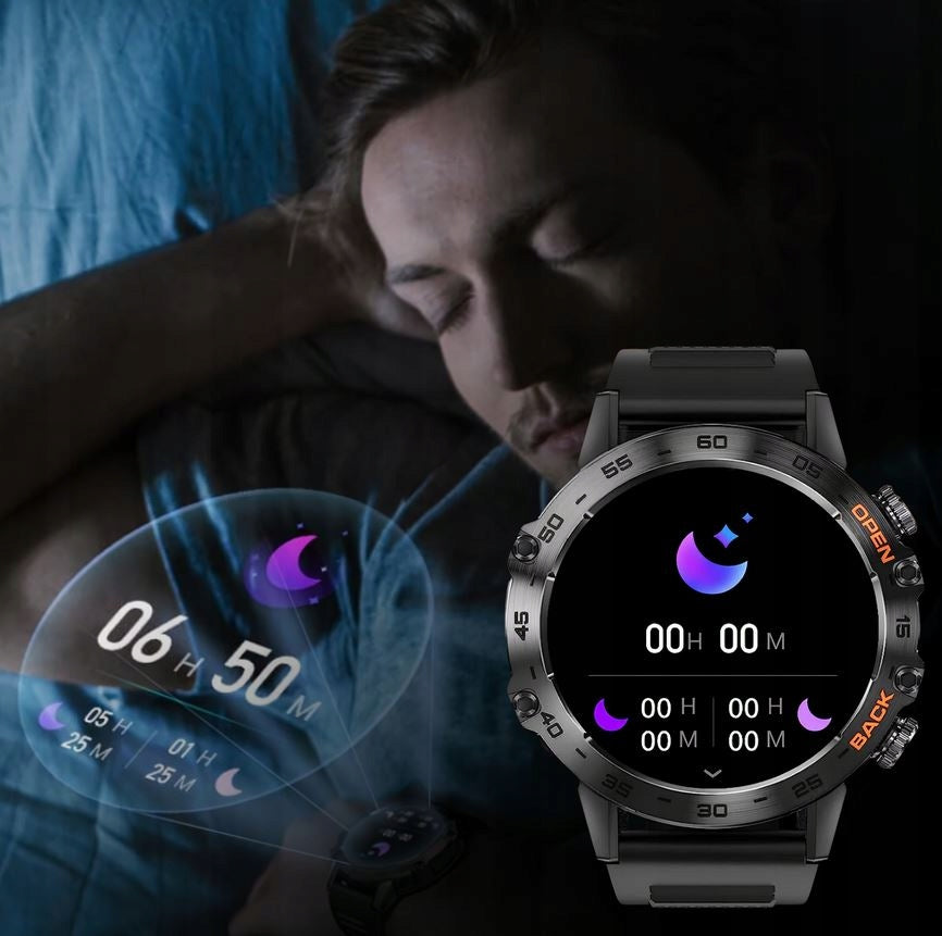 SMARTWATCH MEN'S TALK WATCH WATERPROOF MENU PL 400 mAh + GLASS FREEBIE Packaging status original