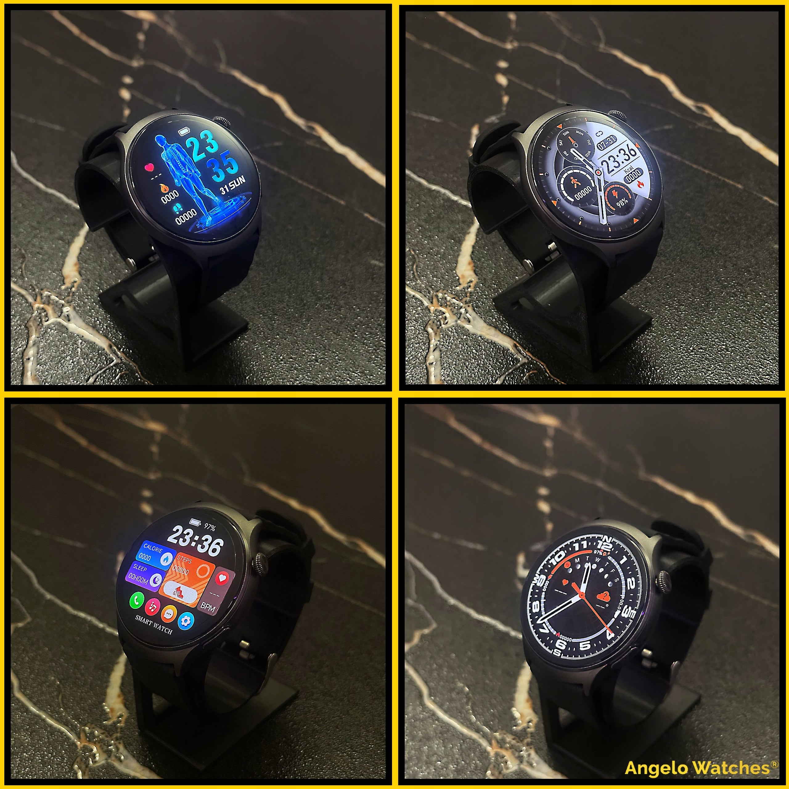 SMARTWATCH MEN'S WATCH CARDIOWATCH EKG HRV TALK SPORT PULSE MENU PL Packaging status original