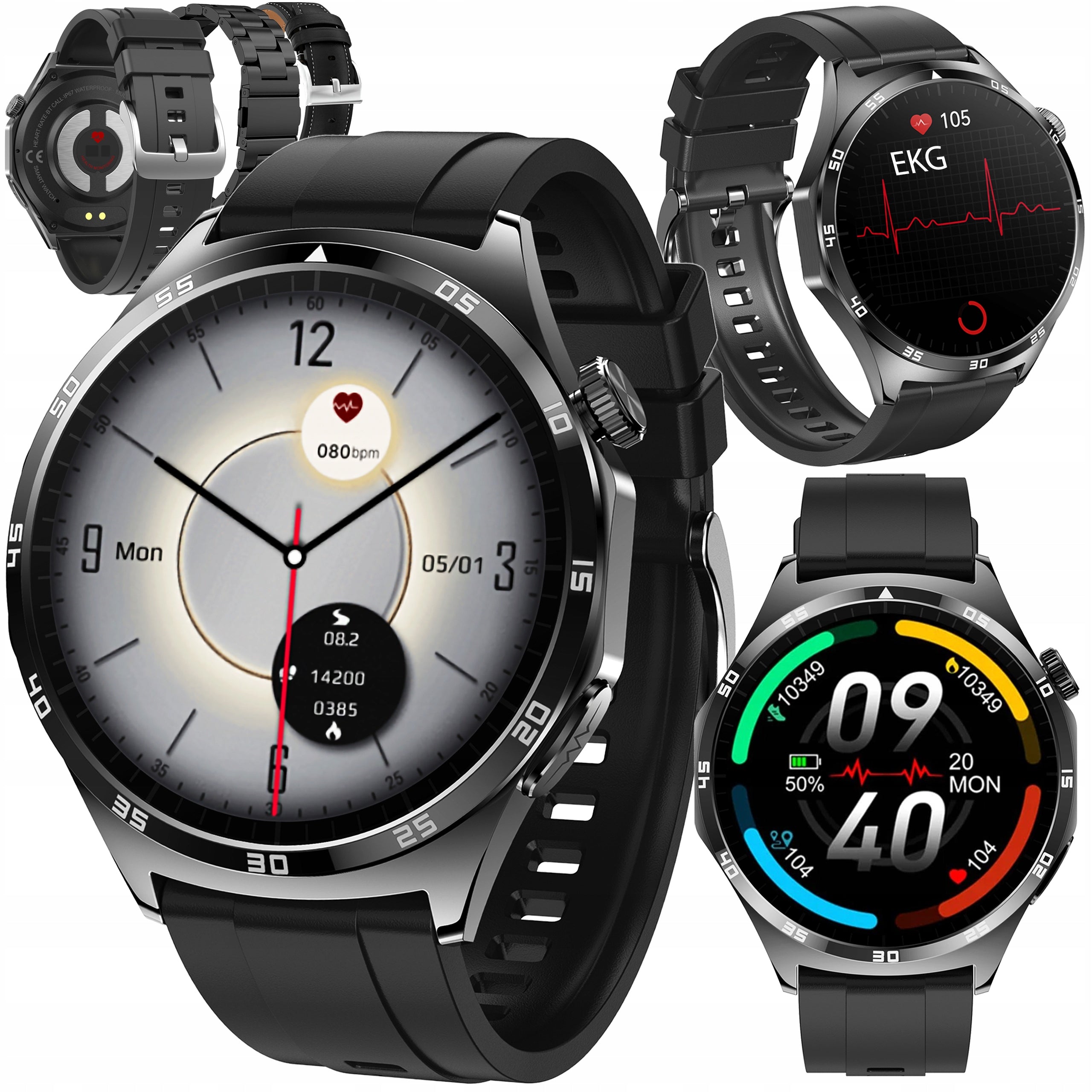 SMARTWATCH MEN'S WATCH CARDIOWATCH PROVENTUS AMOLED TALK EKG PRESSURE