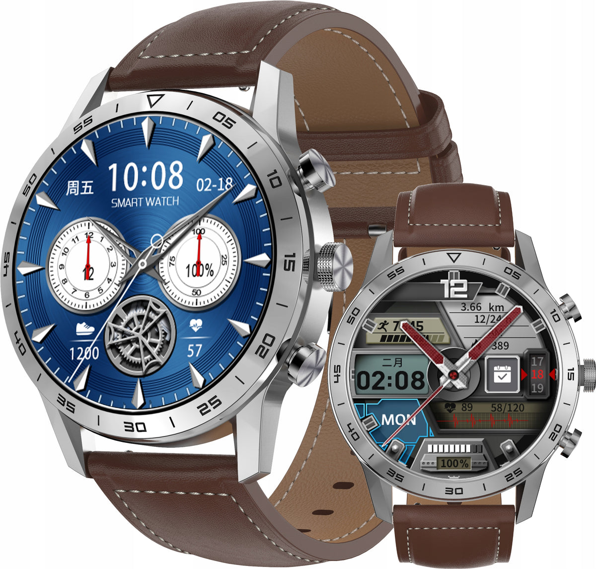 SMARTWATCH MEN'S WATCH EKG PULSE TALK +2 STRIPES