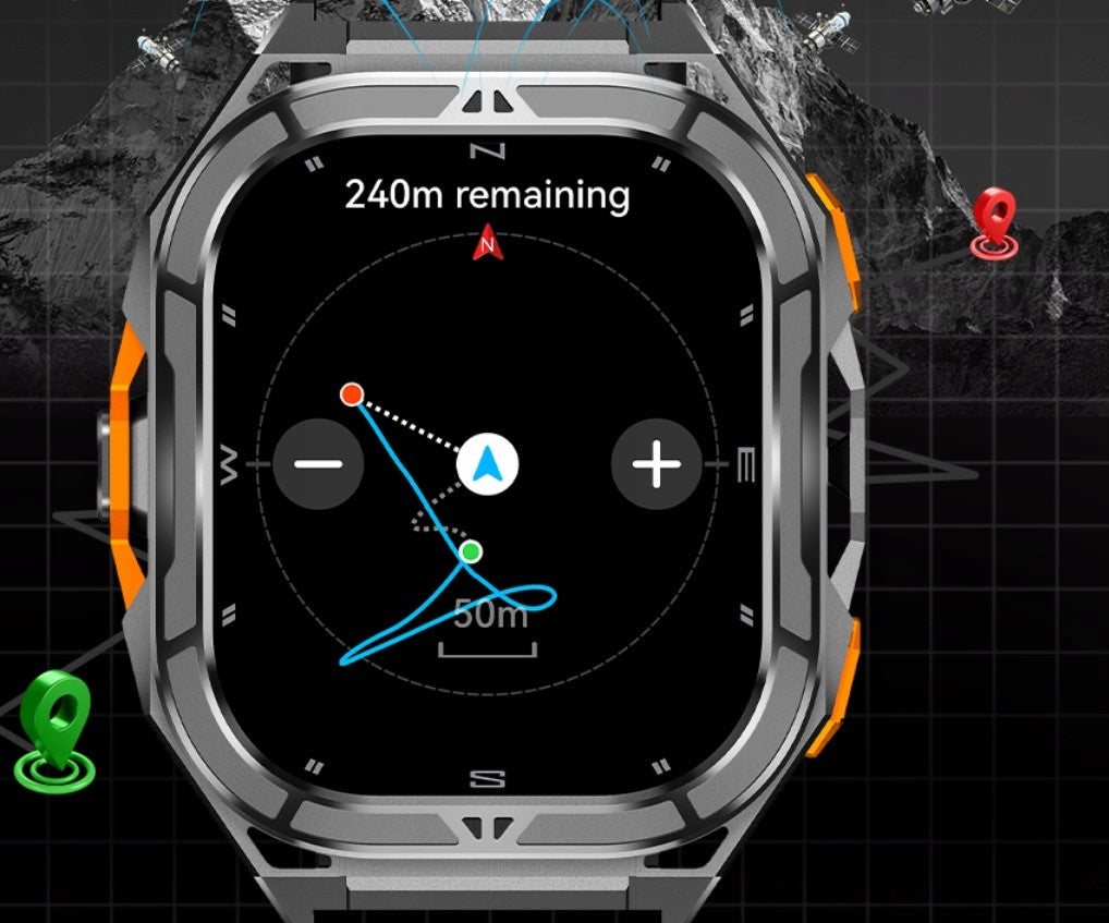 SMARTWATCH MEN'S WATCH GT3 AMOLED GPS TALK ARMORED MILITARY MENU PL Brand Cubot
