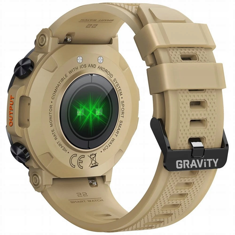SMARTWATCH MEN'S WATCH K56 KHAKI MENU PL PROTECTIVE GLASS WATERPROOF Manufacturer code Smartwatch K56 beżowy