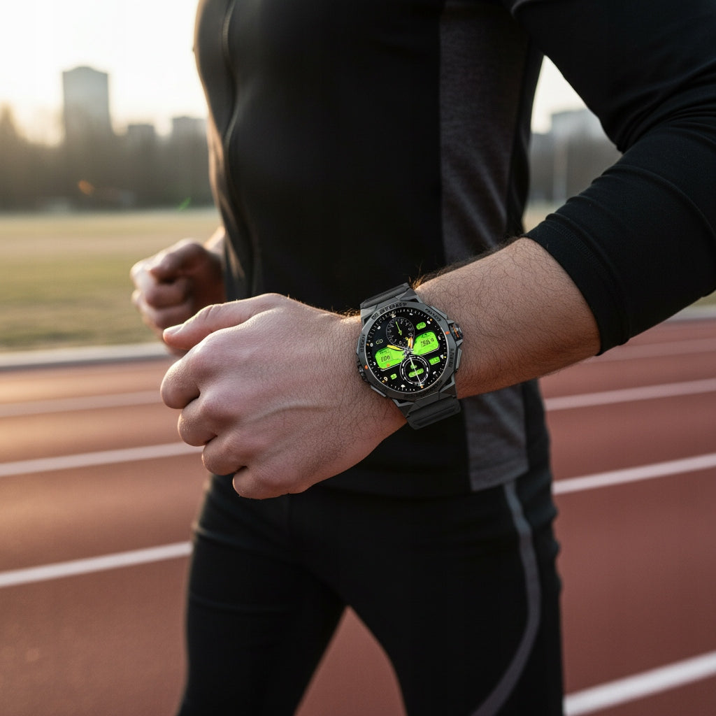SMARTWATCH MEN'S WATCH MENU PL TALK WATERPROOF PULSE PRESSURE SPORT Packaging status original