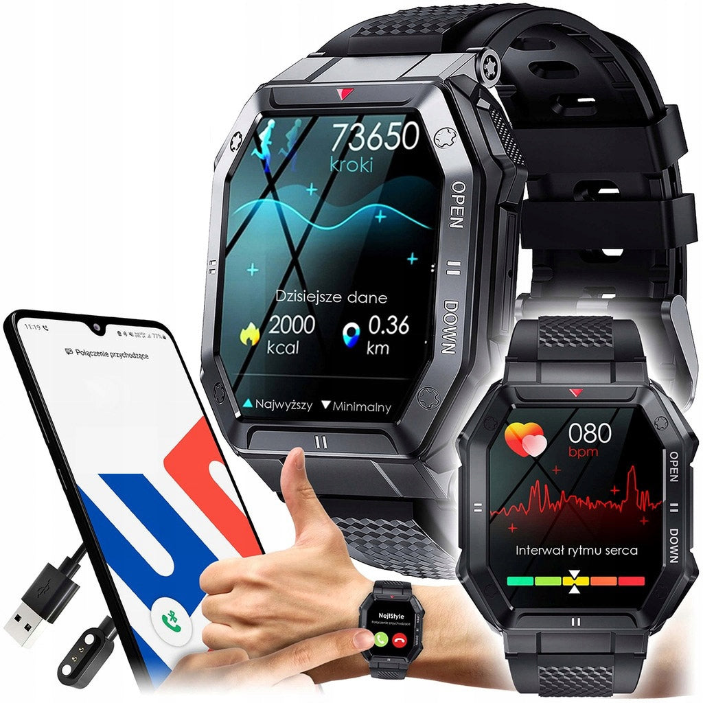 SMARTWATCH MEN'S WATCH MILITARY MULTIFUNCTIONAL CONVERSATIONS