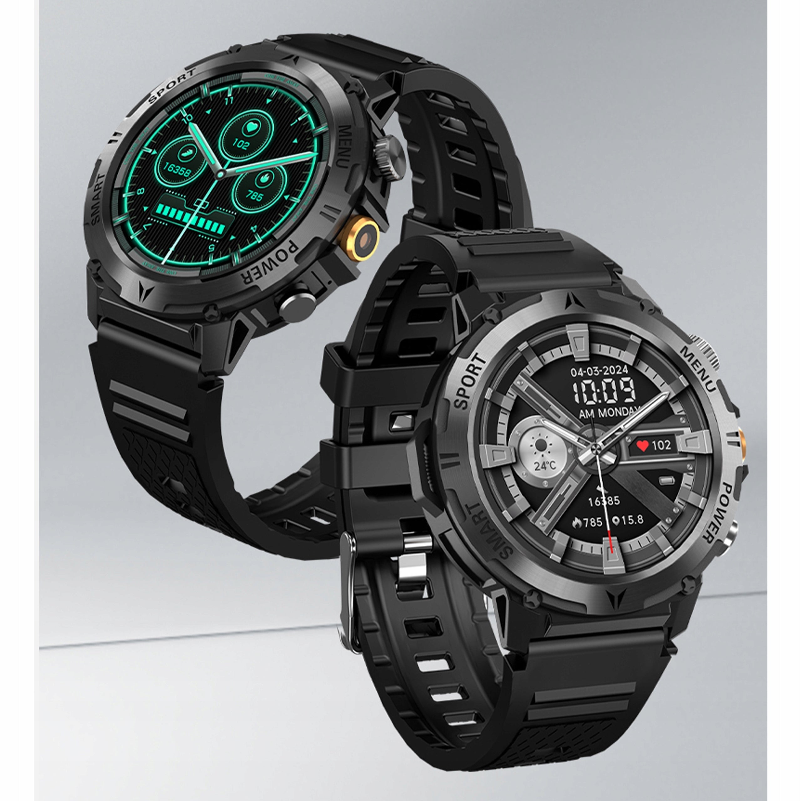 SMARTWATCH MEN'S WATCH Polish WATERPROOF NOTIFICATION CALL MEASUREMENTS Brand no brand
