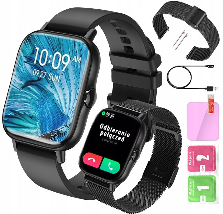 SMARTWATCH MEN'S WATCH TALK PL MENU BLACK