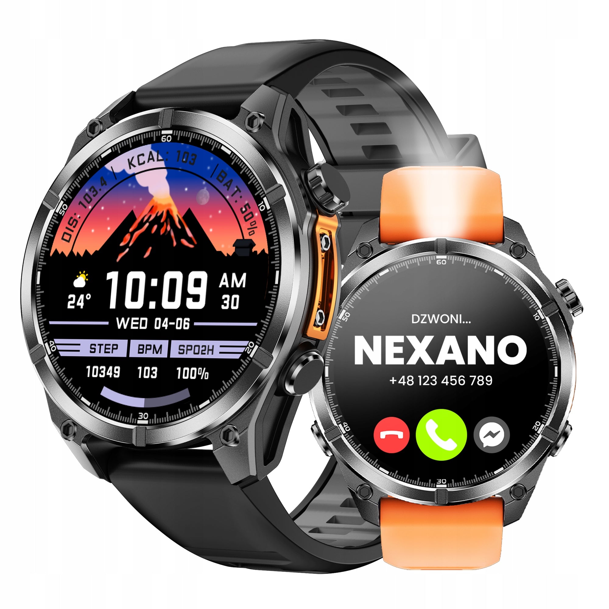 SMARTWATCH MEN'S WATCH WATERPROOF TALK SPORT AMOLED SMART WATCH MENU
