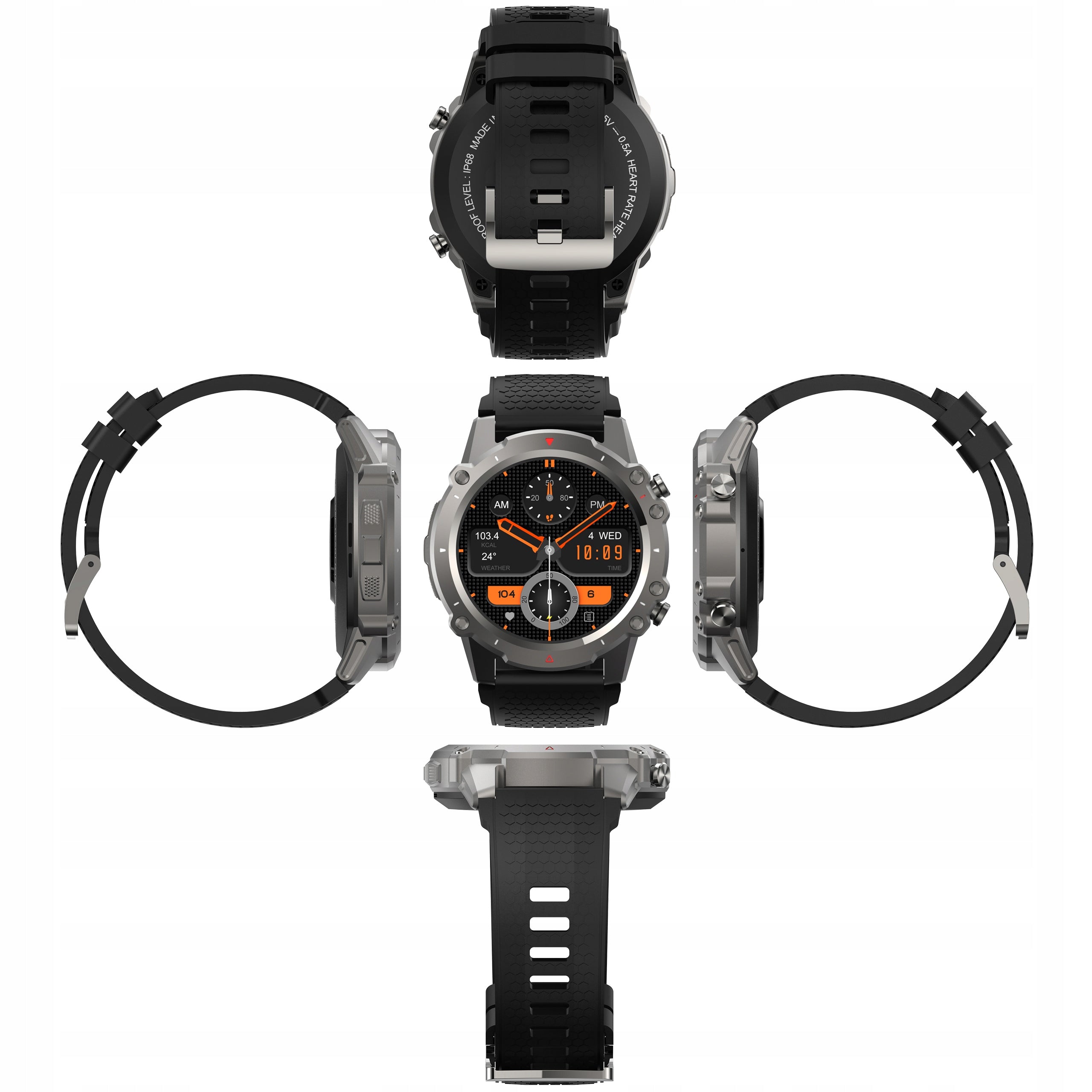 SMARTWATCH MEN'S WATCH WITH POLISH MENU ANSWERING CALLS WATERPROOF Brand JG Smart